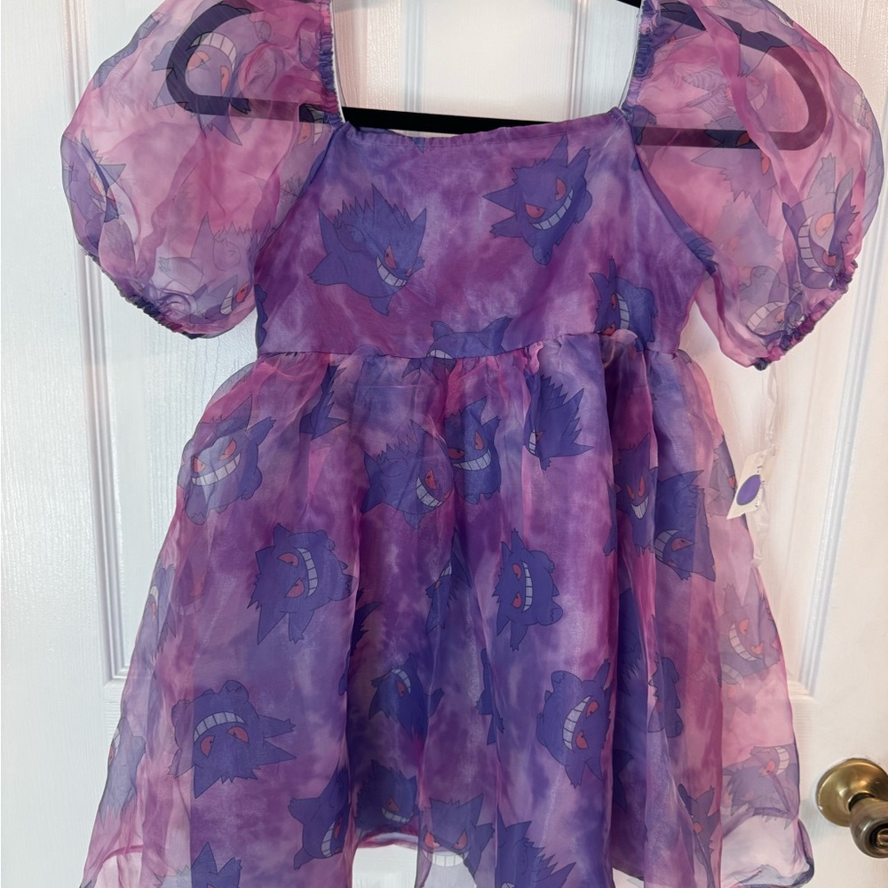 Pokemon Kids Dress - Purple and Pink